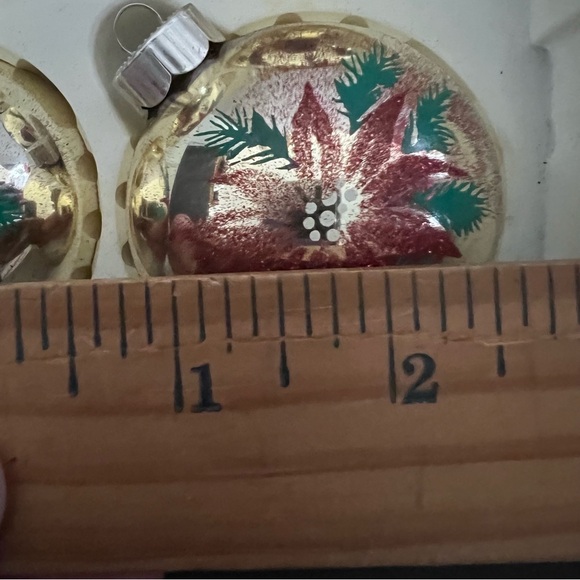 Set of 4 Christmas Ornaments with Poinsettias by Marta Stewart - Picture 12 of 14